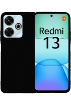 Vivid Set Matte Case Black + Full Face Tempered Glass Redmi 13 4G Black