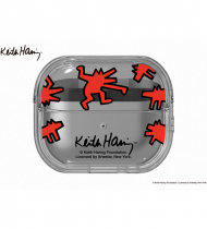 Samsung Keith Haring Slickback Clear Case Galaxy Buds 3/3 Pro Red