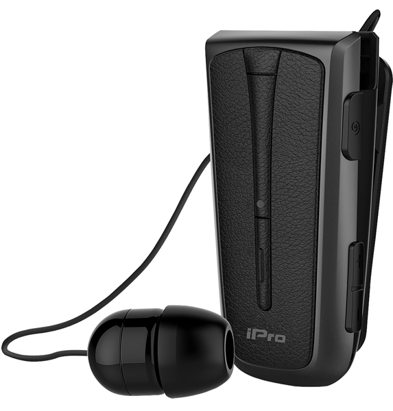iPro Bluetooth Headset RH219s Retractable Vibration Black-Gray