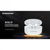 Riversong True Wireless Earbuds Airfly L8 White