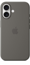 Apple iPhone 16 Silicone Case with MagSafe Stone Gray