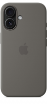 Apple iPhone 16 Silicone Case with MagSafe Stone Gray