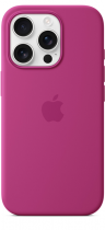 Apple iPhone 16 Pro Silicone Case with MagSafe Fuchsia