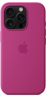 Apple iPhone 16 Pro Silicone Case with MagSafe Fuchsia