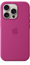 Apple iPhone 16 Pro Silicone Case with MagSafe Fuchsia