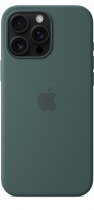 Apple iPhone 16 Pro Max Silicone Case with MagSafe Lake Green