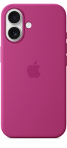 Apple iPhone 16 Silicone Case with MagSafe Fuchsia