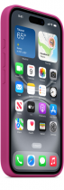 Apple iPhone 16 Silicone Case with MagSafe Fuchsia