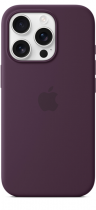 Apple iPhone 16 Pro Silicone Case with MagSafe Plum