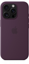 Apple iPhone 16 Pro Silicone Case with MagSafe Plum