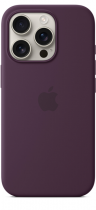 Apple iPhone 16 Pro Silicone Case with MagSafe Plum