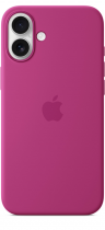 Apple iPhone 16 Plus Silicone Case with MagSafe Fuchsia