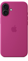 Apple iPhone 16 Plus Silicone Case with MagSafe Fuchsia