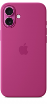 Apple iPhone 16 Plus Silicone Case with MagSafe Fuchsia