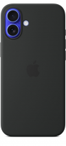 Apple iPhone 16 Plus Silicone Case with MagSafe Black