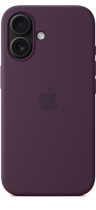 Apple iPhone 16 Silicone Case with MagSafe Plum