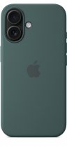 Apple iPhone 16 Silicone Case with MagSafe Lake Green