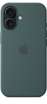 Apple iPhone 16 Silicone Case with MagSafe Lake Green