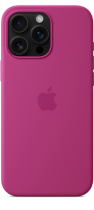 Apple iPhone 16 Pro Max Silicone Case with MagSafe Fuchsia