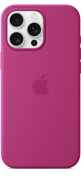 Apple iPhone 16 Pro Max Silicone Case with MagSafe Fuchsia