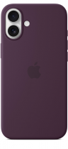 Apple iPhone 16 Plus Silicone Case with MagSafe Plum