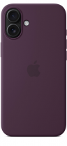 Apple iPhone 16 Plus Silicone Case with MagSafe Plum