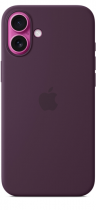 Apple iPhone 16 Plus Silicone Case with MagSafe Plum