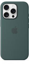 Apple iPhone 16 Pro Silicone Case with MagSafe Lake Green