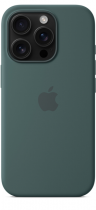 Apple iPhone 16 Pro Silicone Case with MagSafe Lake Green