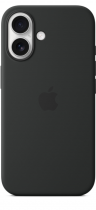 Apple iPhone 16 Silicone Case with MagSafe Black