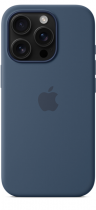 Apple iPhone 16 Pro Silicone Case with MagSafe Denim