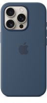 Apple iPhone 16 Pro Silicone Case with MagSafe Denim