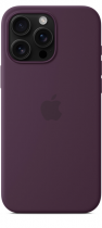 Apple iPhone 16 Pro Max Silicone Case with MagSafe Plum