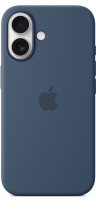 Apple iPhone 16 Silicone Case with MagSafe Denim