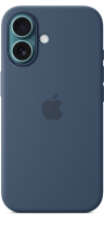 Apple iPhone 16 Silicone Case with MagSafe Denim