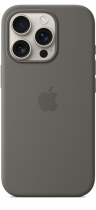 Apple iPhone 16 Pro Silicone Case with MagSafe Stone Gray