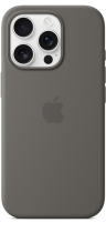 Apple iPhone 16 Pro Silicone Case with MagSafe Stone Gray