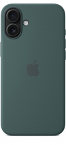 Apple iPhone 16 Plus Silicone Case with MagSafe Lake Green