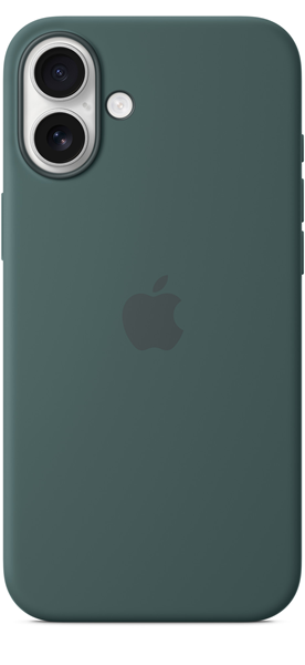 Apple iPhone 16 Plus Silicone Case with MagSafe Lake Green