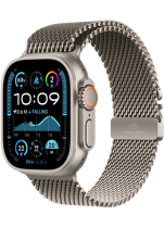 Apple Watch Ultra 2 GPS + Cellular 49mm Natural Titanium Case with Natural Titanium Milanese Loop (L