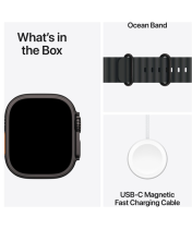 Apple Watch Ultra 2 GPS + Cellular 49mm Black Titanium Case with Black Ocean Band