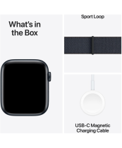 Apple Watch SE 2 GPS 40mm Midnight Aluminium Case with Ink Sport Loop