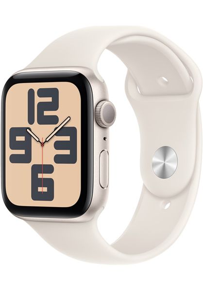 Apple Watch SE 2 GPS 44mm Starlight Aluminium Case with Starlight Sport Band (M/L)