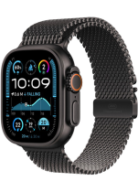 Apple Watch Ultra 2 GPS + Cellular 49mm Black Titanium Case with Black Titanium Milanese Loop (M)