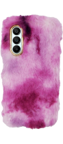 Vivid Fluffy Plush Case Samsung Galaxy A16 Pink