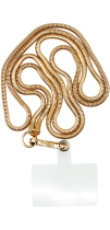 Vivid Crossbody Snake Bone Metal Chain Gold