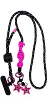 Vivid Braided Rope Lanyard Black