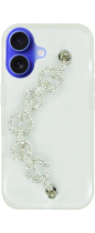 Vivid Clear Case with Rhinestone Glitter Chain Apple iPhone 16