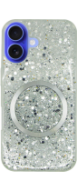 Vivid Magsafe Glitter Case Apple iPhone 16 Silver