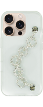 Vivid Clear Case with Rhinestone Glitter Chain Apple iPhone 16 Pro